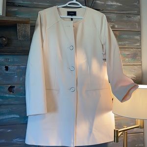 NWT LeChateau ladies coat fully lined all in cream colour